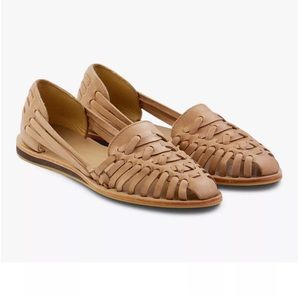 Nisolo Huarache size 8 in almond